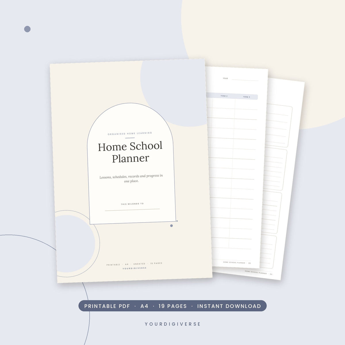 Printable homeschool planner