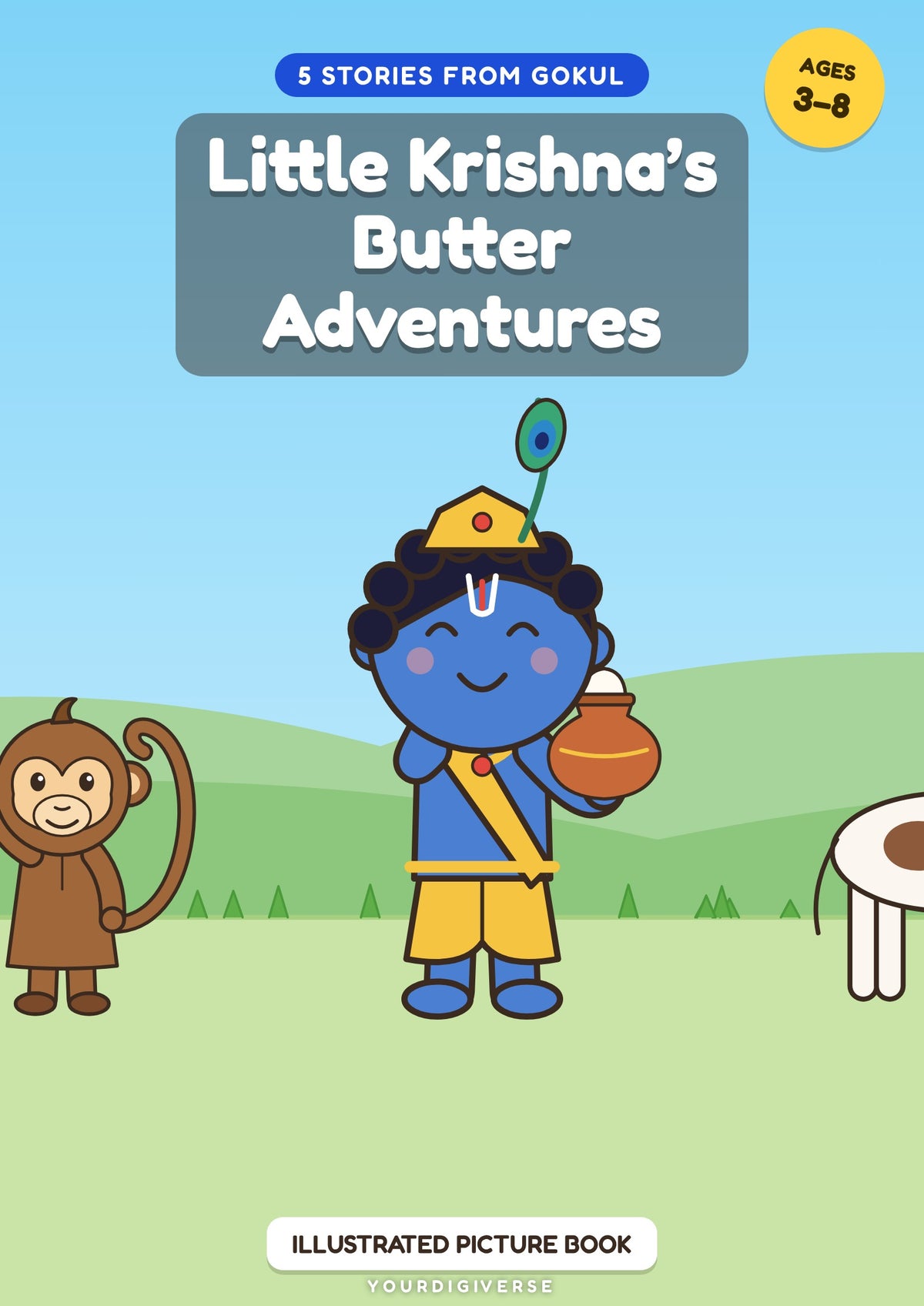 Little Krishna's Butter Adventures — 5 Stories from Gokul for Kids 3–8 (PDF)