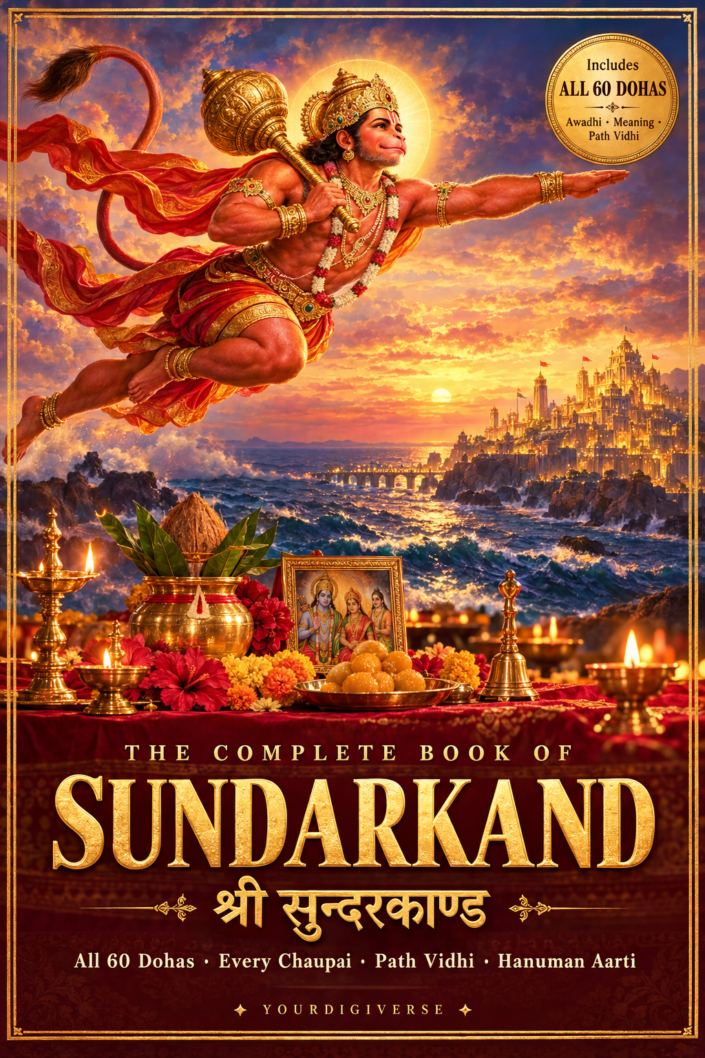 Hanuman Bhakti Pack — The Complete Book of Sundarkand + Illustrated Hanuman Chalisa (2 eBooks)