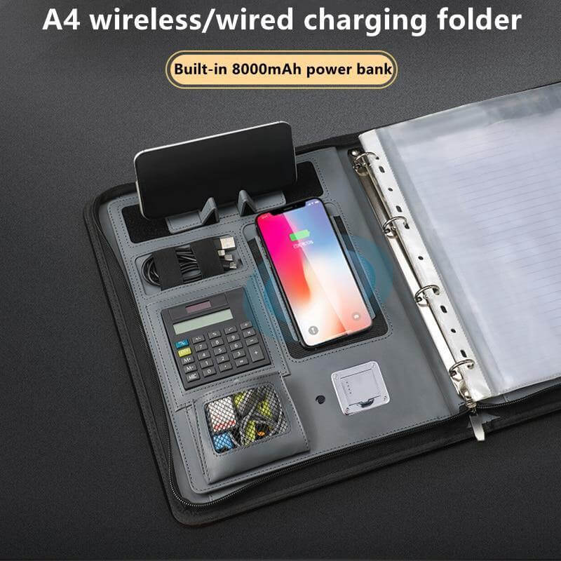 Smart Portfolio Briefcase with Built In PowerBank