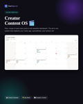 The Creator Content OS — Notion Template to Plan, Create & Track Every Post