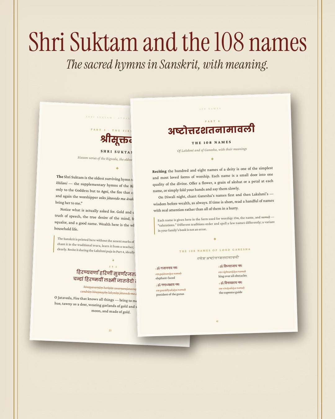 The Complete Book of Diwali Puja Vidhi — All 5 Days + Lakshmi-Ganesh Pujan + Shri Suktam + Atharvashirsha + 108 Names