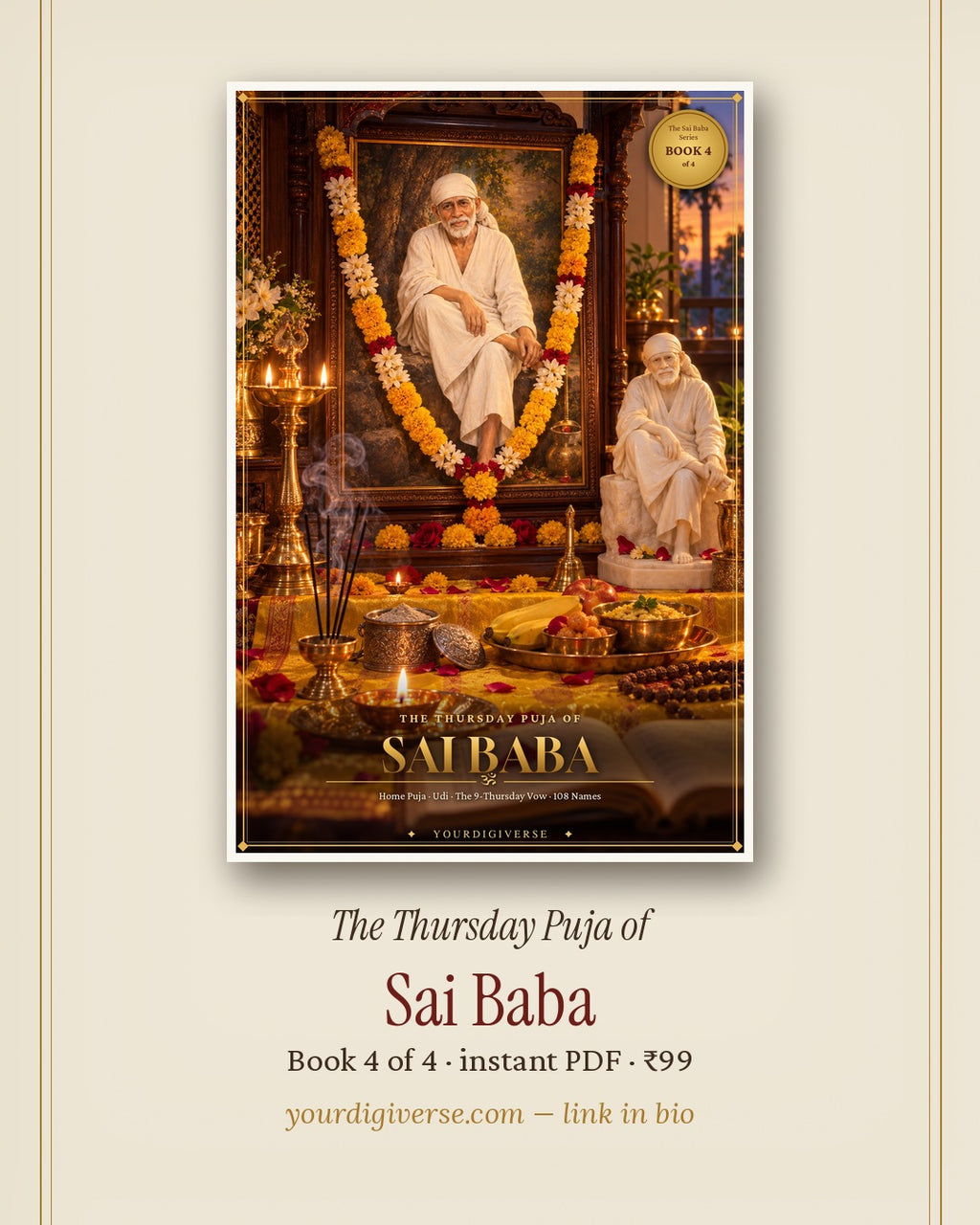 Sai Baba Thursday Puja — Home Puja, Udi, 9-Thursday Vow & 108 Names (Sai Baba Series, Book 4)