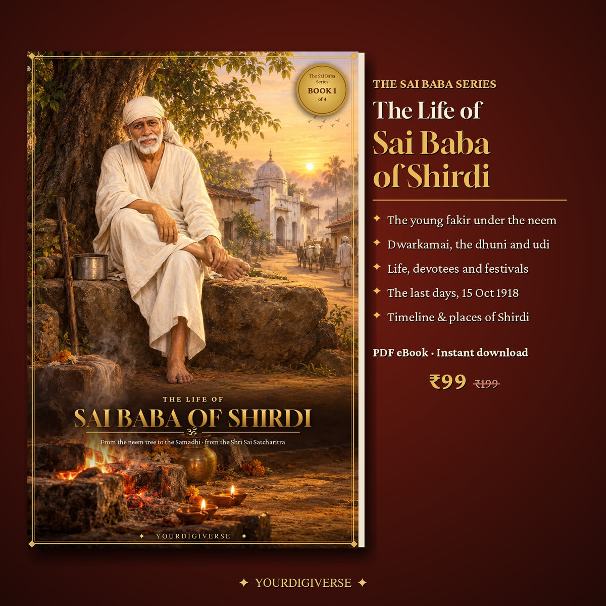 The Life of Sai Baba of Shirdi — From the Neem Tree to the Samadhi (Sai Baba Series, Book 1)