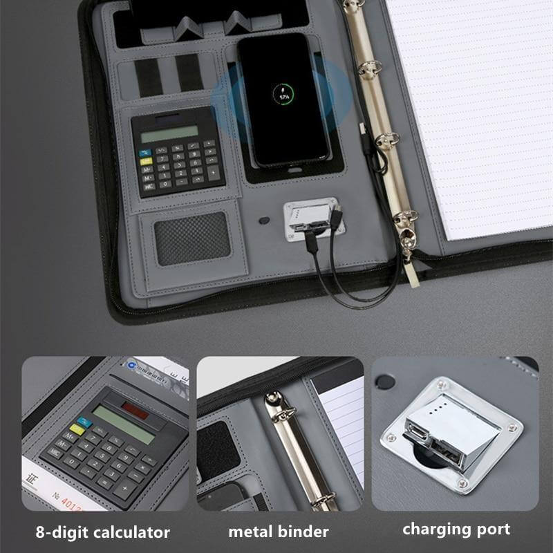 Smart Portfolio Briefcase with Built In PowerBank
